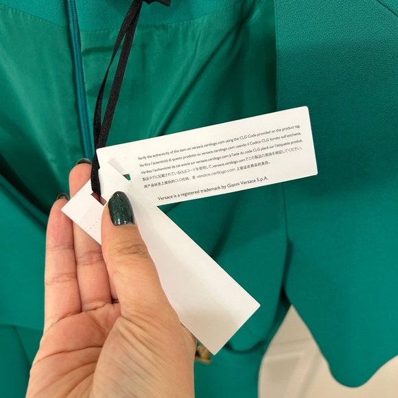 Versace Collection Turqoise Dress NWOT - Picture 3 of 6